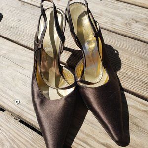 Anne Klein Brown Heels, strappy, Womens shoes